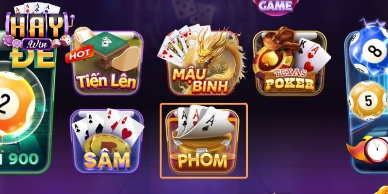 Game bài phỏm Haywin quan sát tinh tế