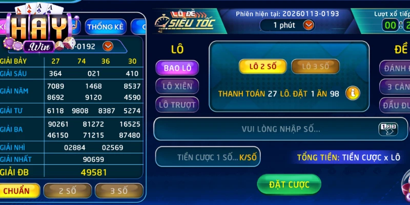 Những ưu điểm nổi bật của lô đề Haywin